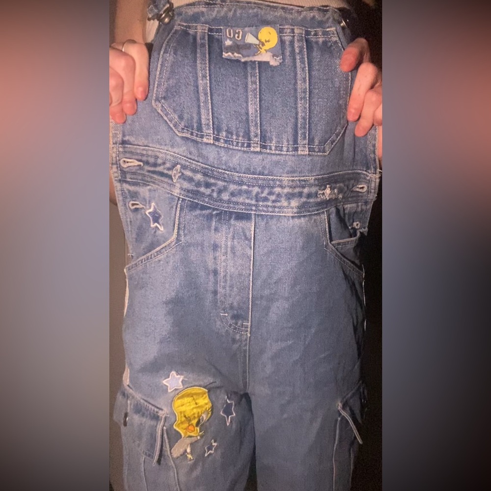 VINTAGE SUPER RARE OFFICIAL LOONEYTUNES DENIM OVERALLS